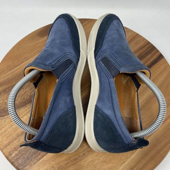 Ecco Men's Collin 2.0 Loafer Size 5-5.5 Slip On Blue Shoe Perforated Leather - Picture 5 of 8